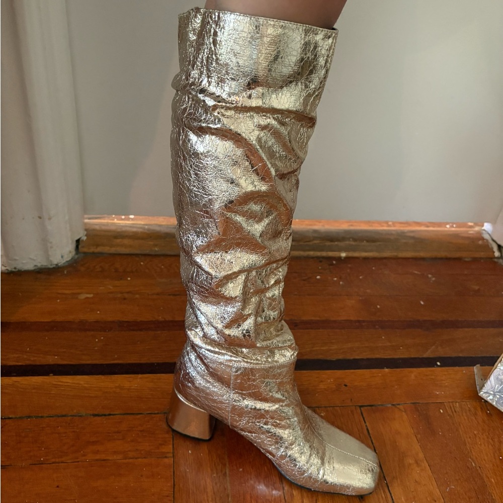 Bellini Remi Gold Knee-High Women's Boots